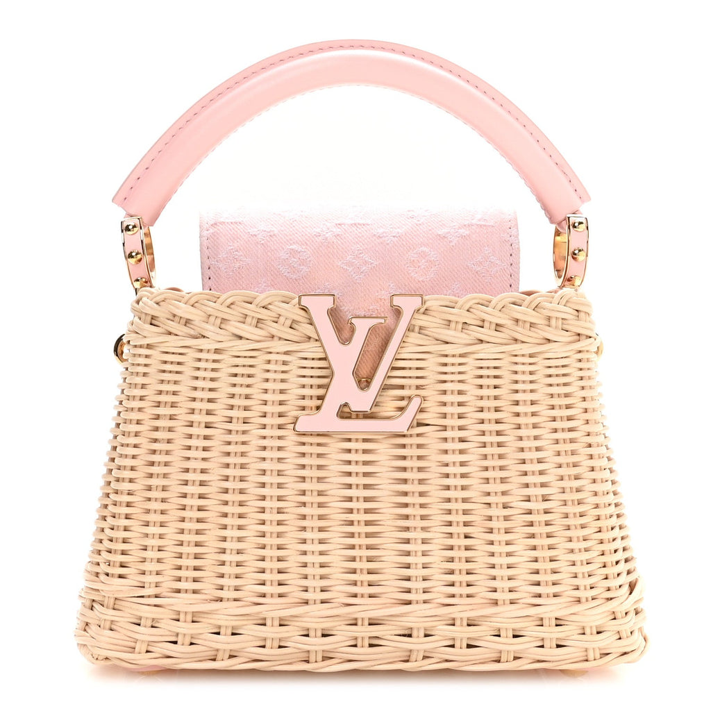 Rattan Denim Capucines Mini Washed Pink