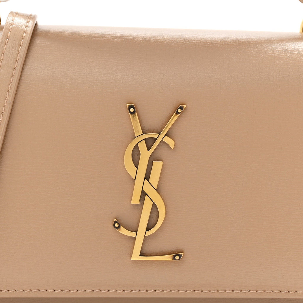 Calfskin Monogram Sunset Chain Wallet Dark Toffee