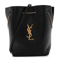 Lambskin Pochon Shoulder Bag Black