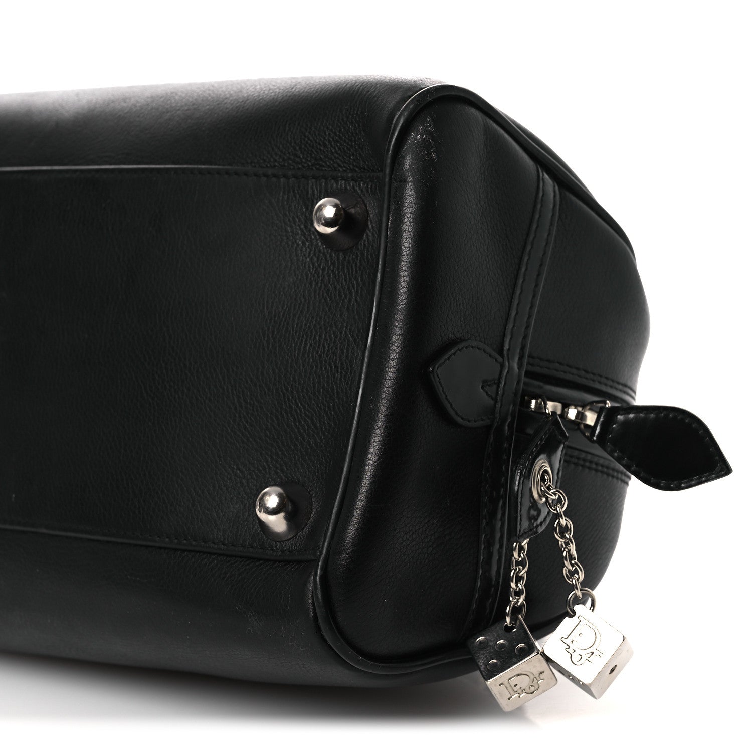 Calfskin Gambler Dice Bowler Black