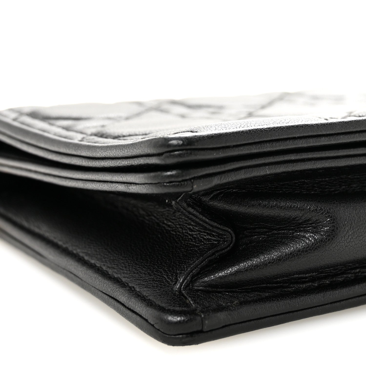 Lambskin Cannage Lady Dior Pouch Black