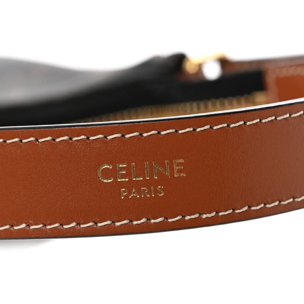 Triomphe Canvas Calfskin Ava Shoulder Bag Tan