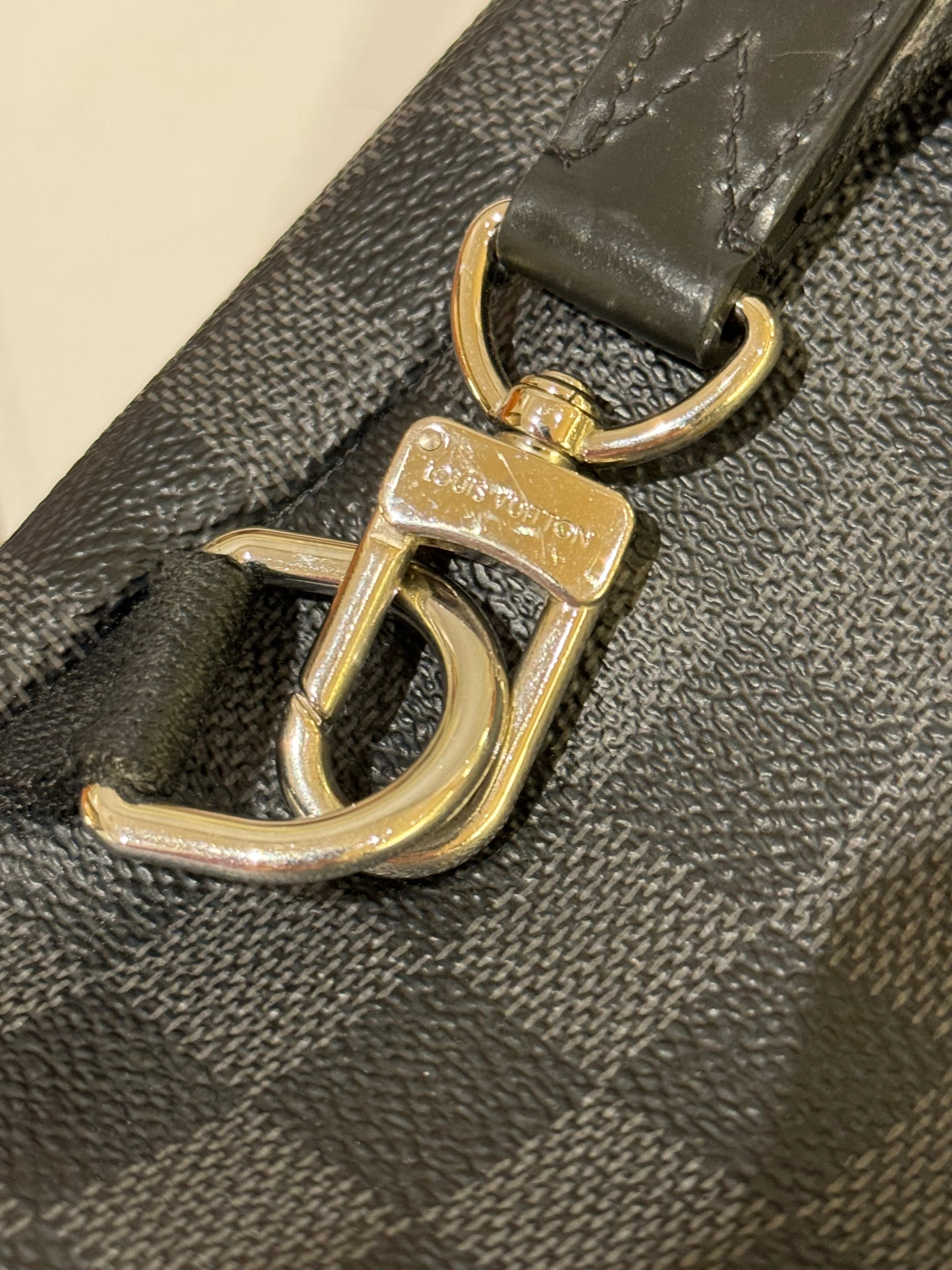 LOUIS VUITTON AVENUE BLACK CHECKERED BACKPACK