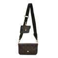 Monogram Felicie Strap & Go Kaki