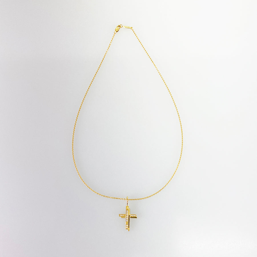 HARRY WINSTON Traffic cross Necklace