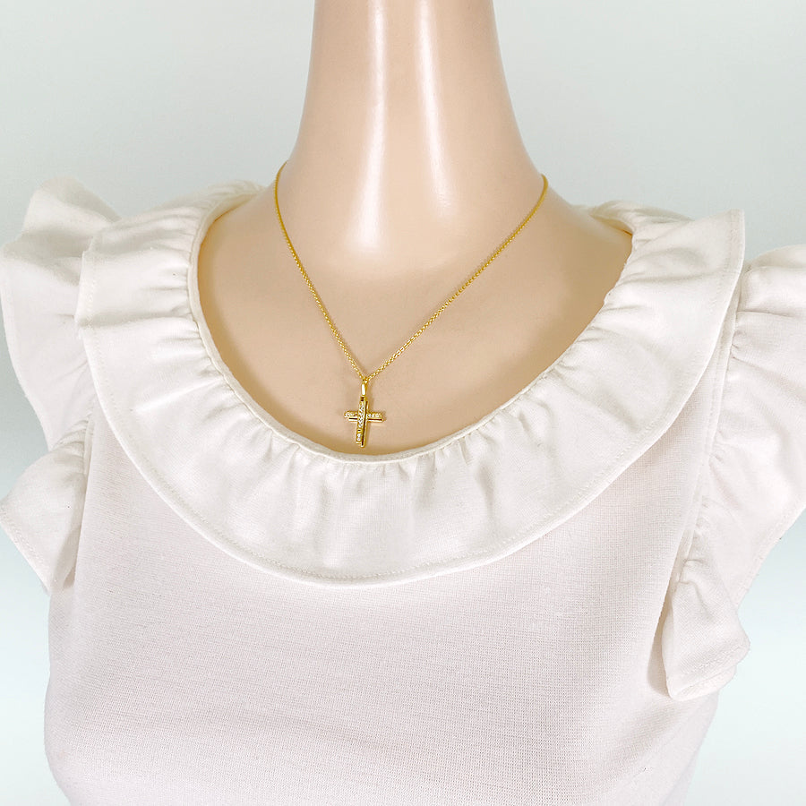 HARRY WINSTON Traffic cross Necklace