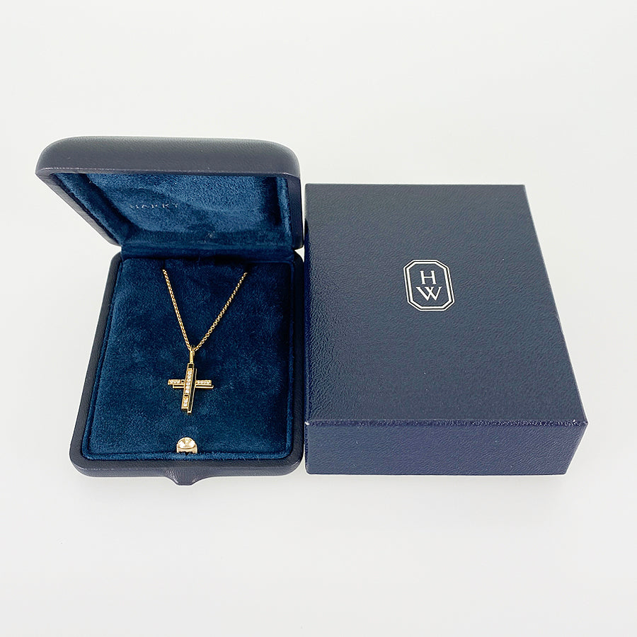 HARRY WINSTON Traffic cross Necklace