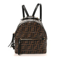 Vitello Bi-Color FF 1974 Embossed Mini Backpack Maya Black