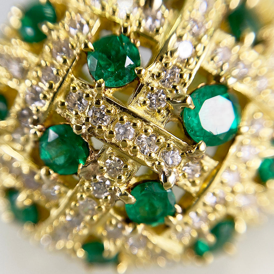 Ring Yellow gold Emerald