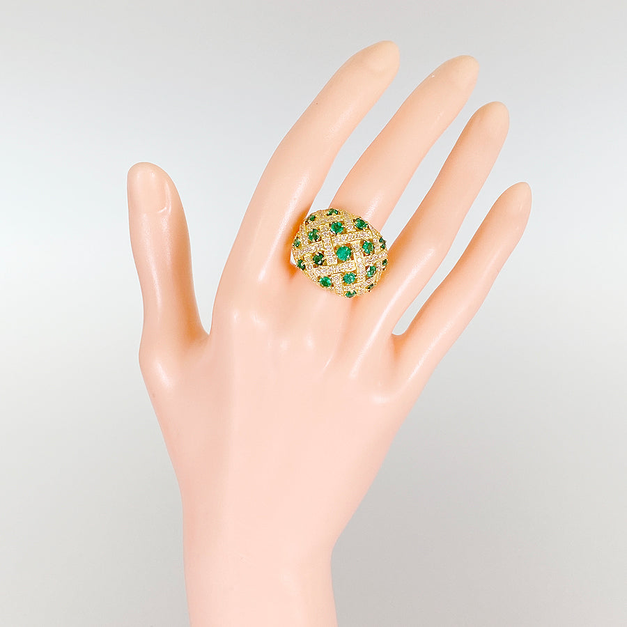 Ring Yellow gold Emerald