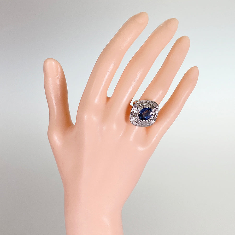 Ring Platinum Sapphire