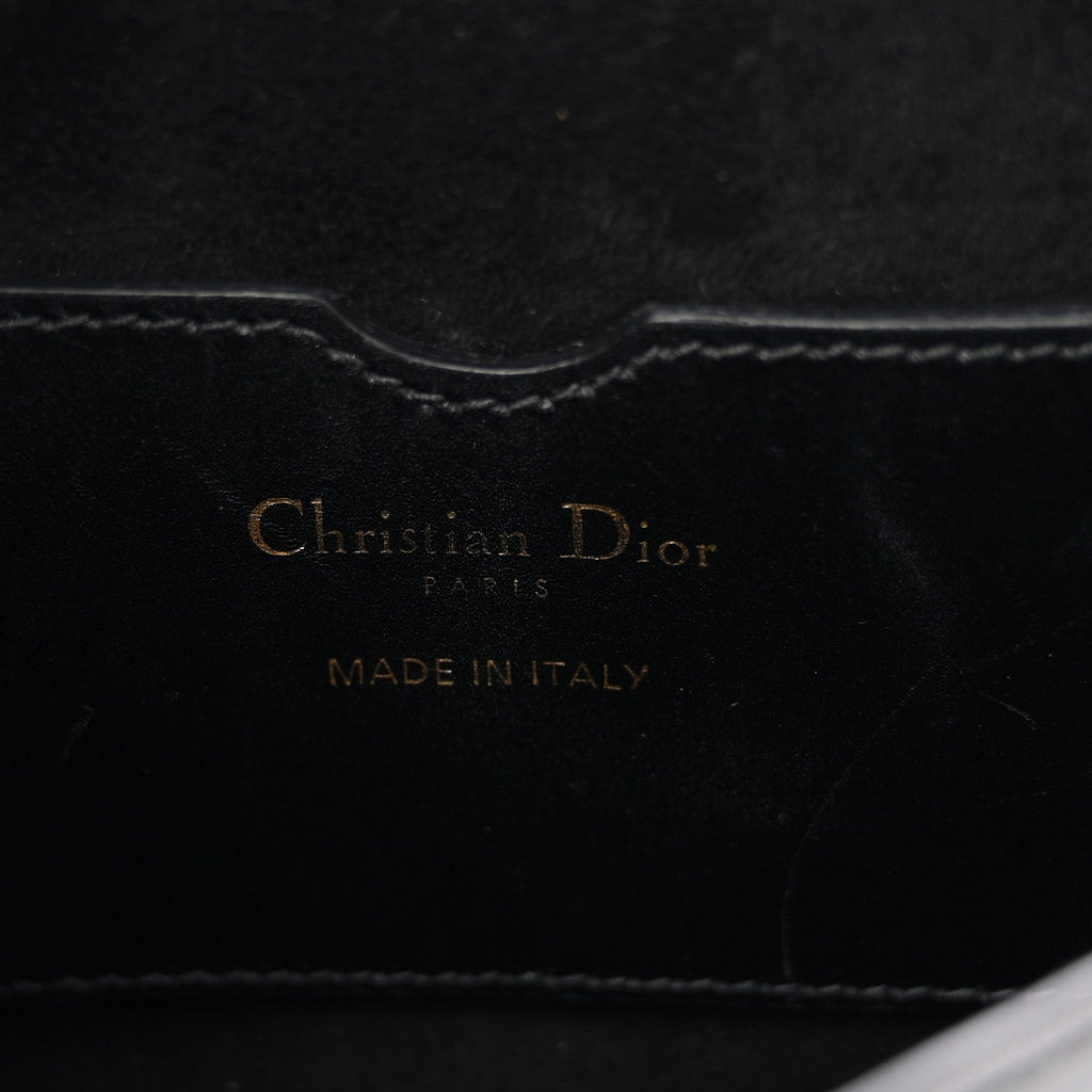 Box Calfskin Medium Bobby Flap Black