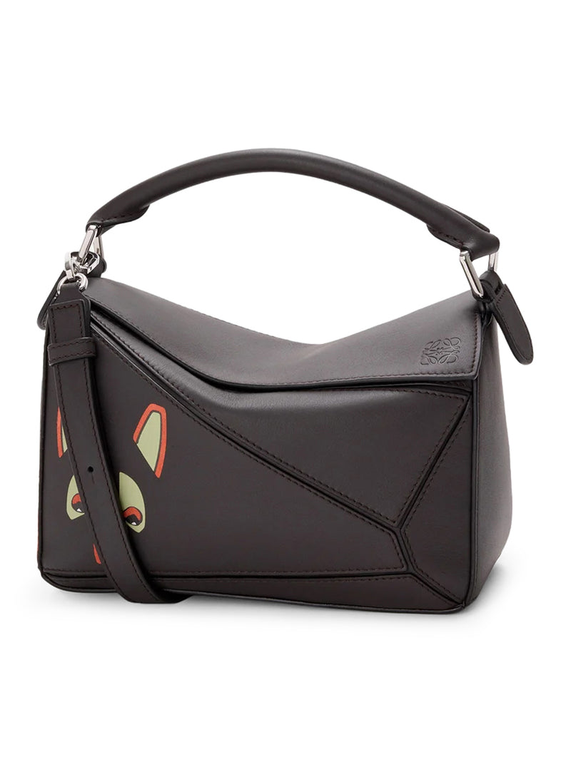 Loewe Women Futurist Cat Small Puzzle Bag In Calfskin