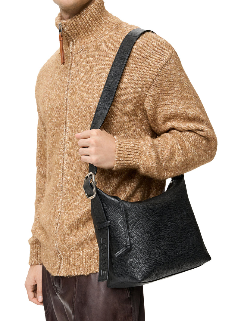 Loewe Men Hobo Loop Bag In Grained Calfskin Leather
