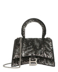 Balenciaga Womens Hourglass Xs Top Handle Bag With Sequins