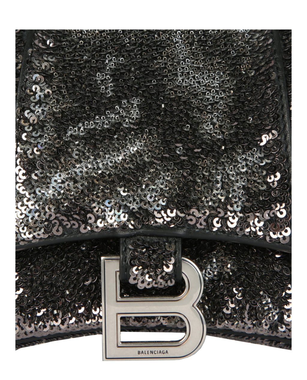 Balenciaga Womens Hourglass Xs Top Handle Bag With Sequins