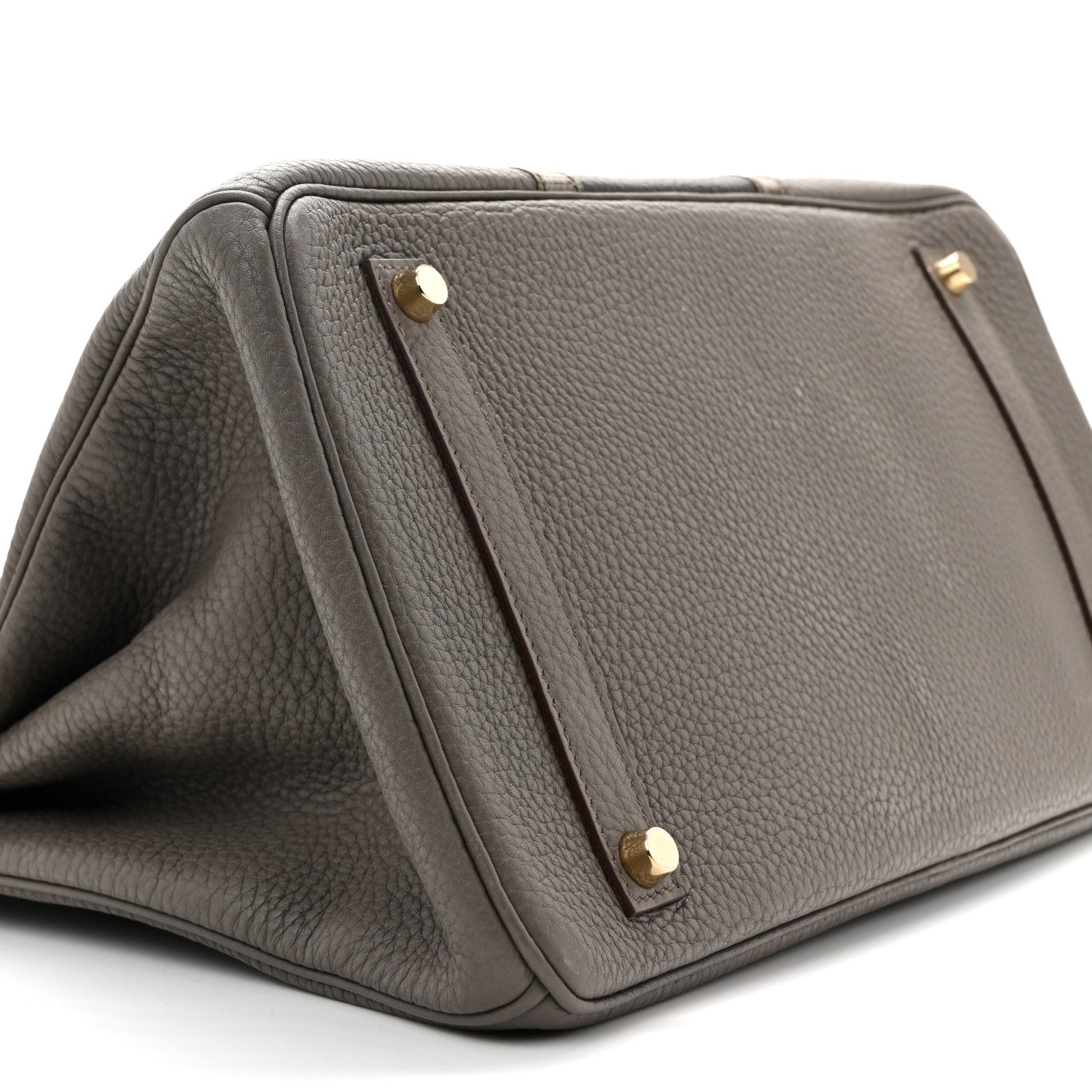 Taurillon Clemence Lizard Club Birkin 35 Etain Graphite