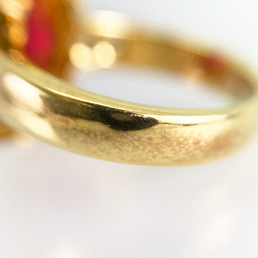 Ring Yellow gold Ruby