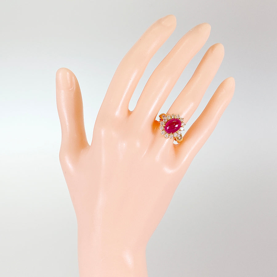 Ring Yellow gold Ruby