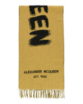 Alexander McQueen Womens Graffiti Wool Scarf