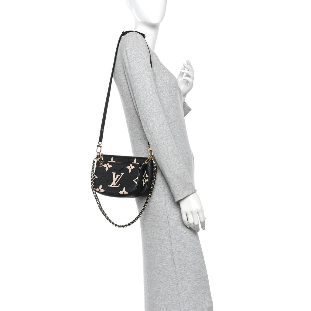 Empreinte Monogram Giant Multi Pochette Accessories Black Beige