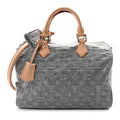 Monogram Denim Speedy Soft 30 Washed Gray