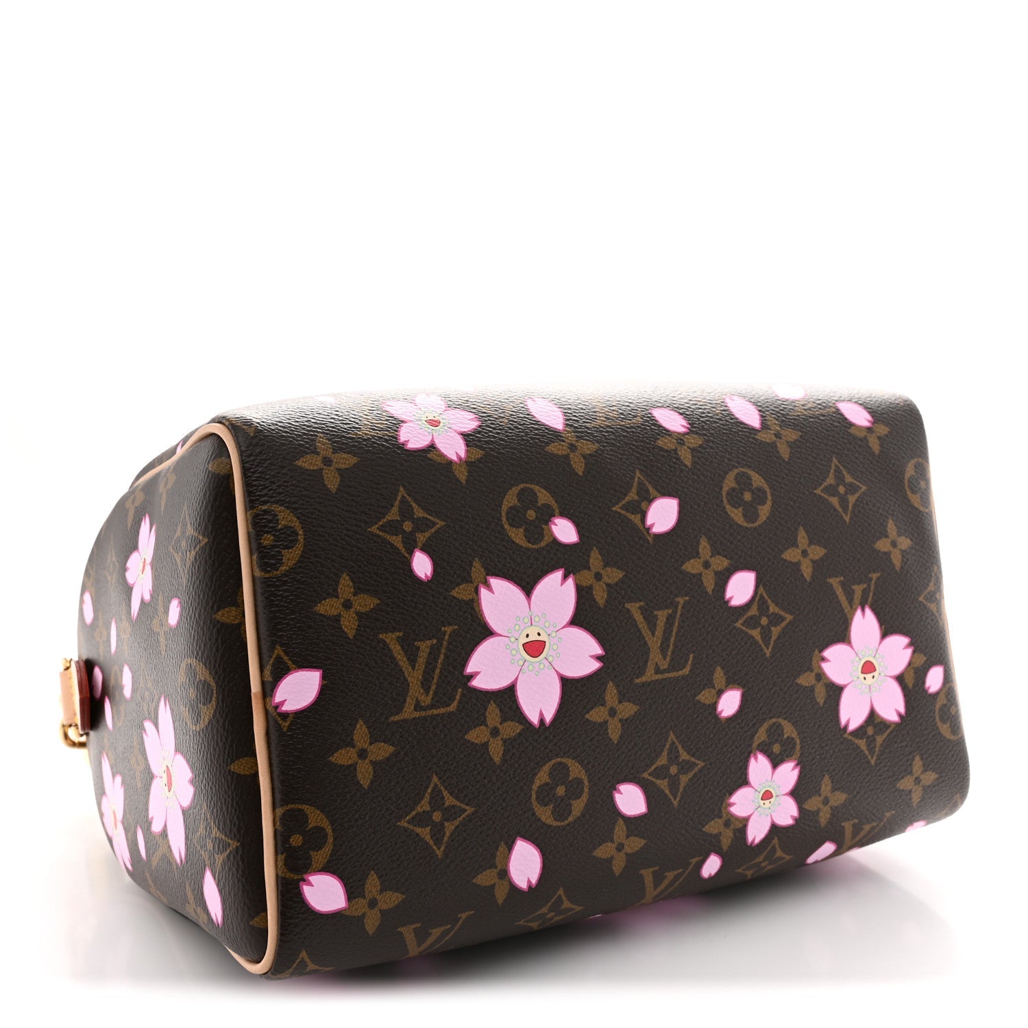LV X TM Monogram Cherry Blossom Speedy Bandouliere 25 Sakura Brown