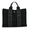 Canvas Herline PM Tote Black