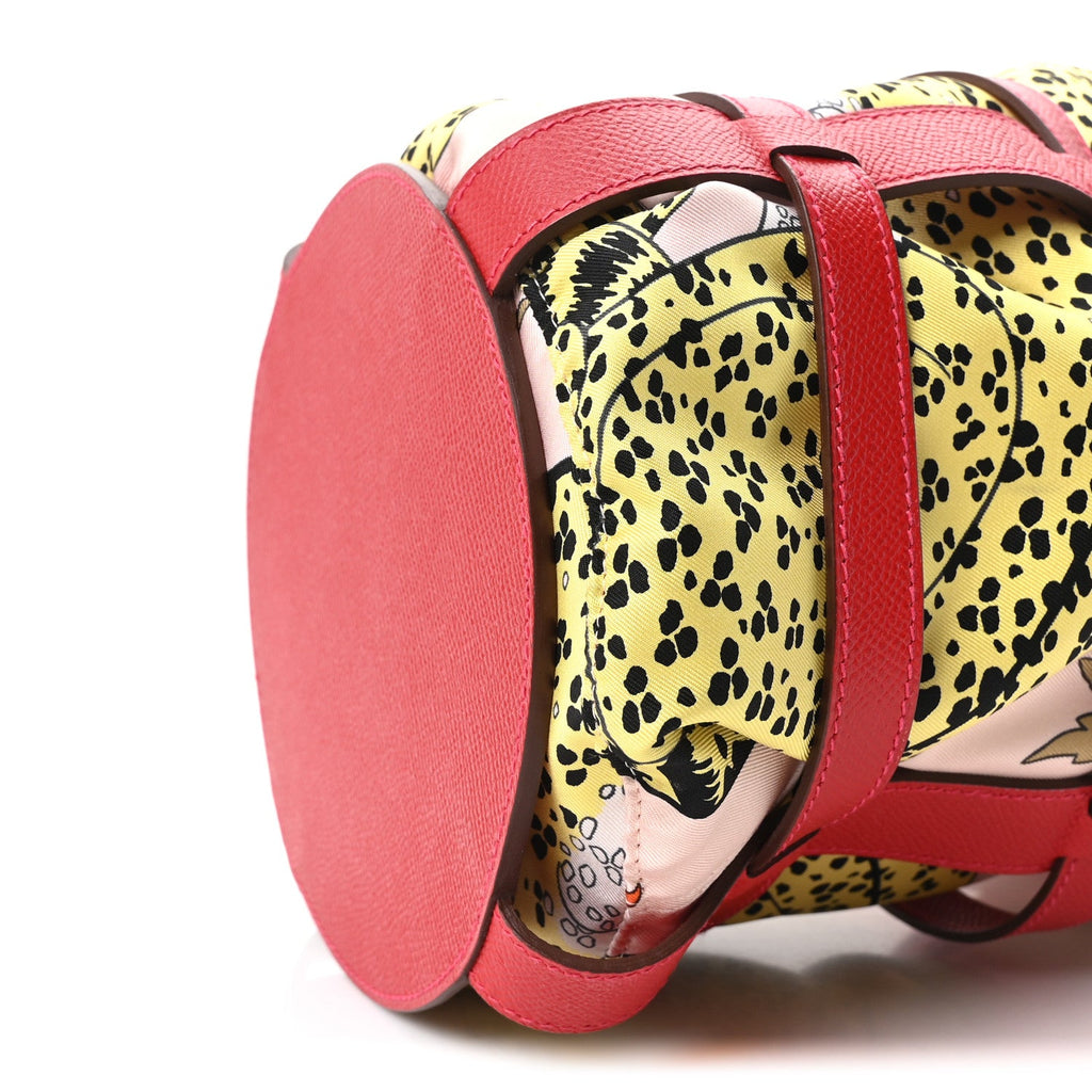Epsom Silk Les Leopards Musardine Bag Rouge Casaque