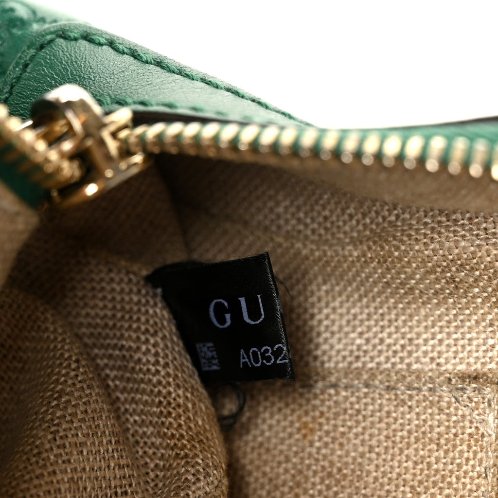 Soft Microguccissima Mini Dome Bag Emerald