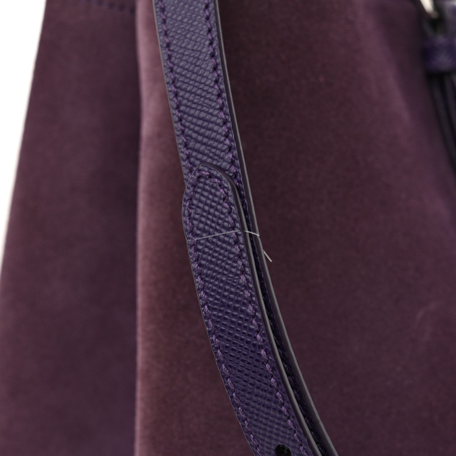 Scamosciato Suede Medium Double Handle Tote Uva Nocciolo