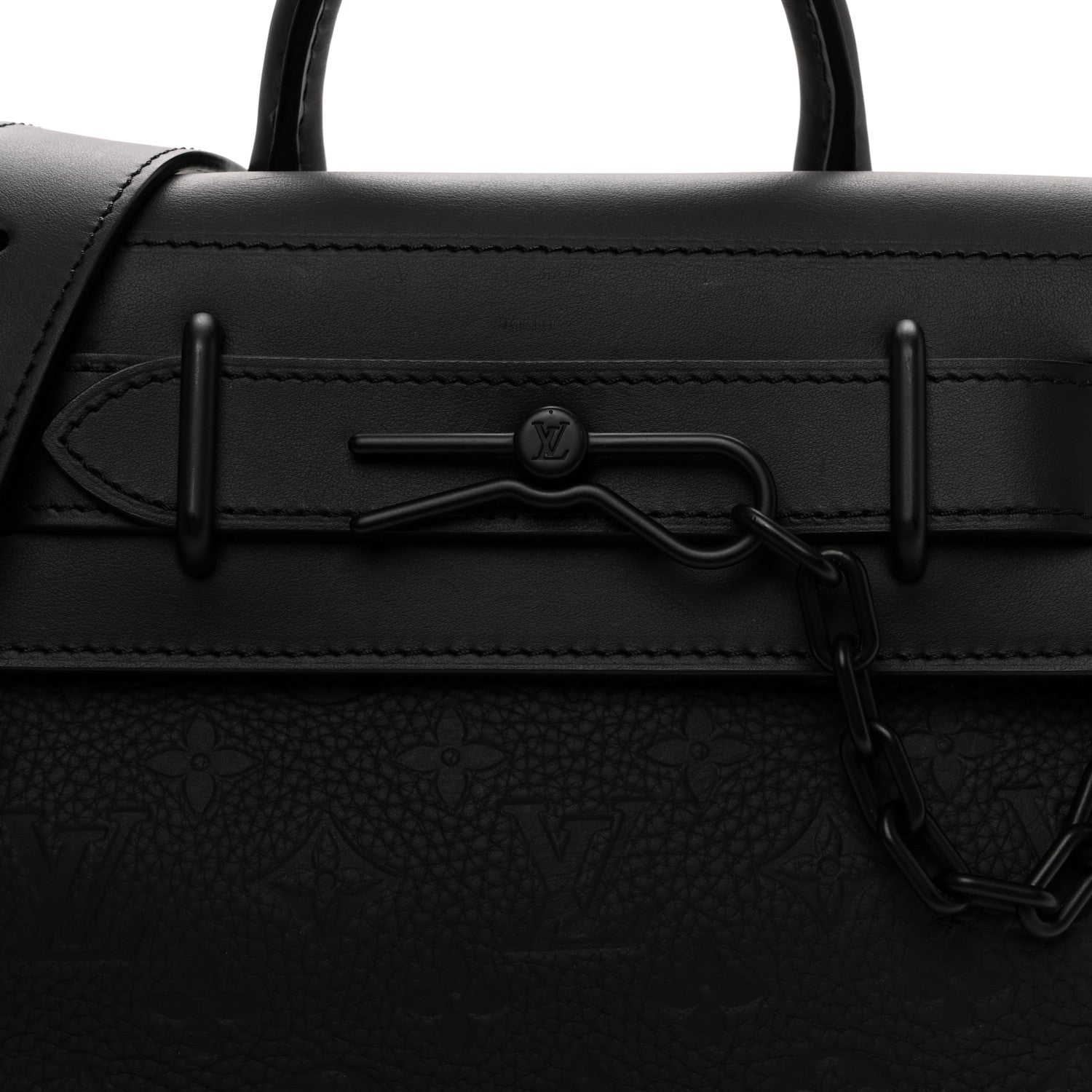 Taurillon Monogram Steamer PM NM Black