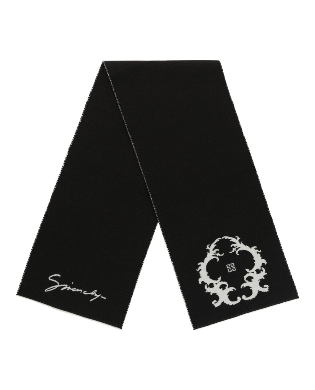 Givenchy Unisex-Adult Reversible Logo Wool Scarf