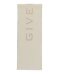 Givenchy Womens Reversible Logo Wool Scarf