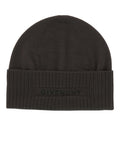 Givenchy Womens Ribbed Embroidered Logo Beanie