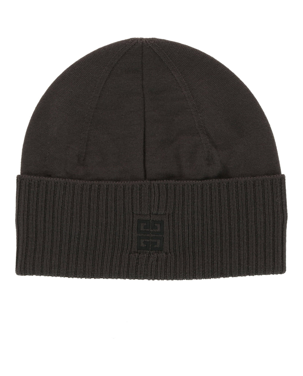 Givenchy Womens Ribbed Embroidered Logo Beanie