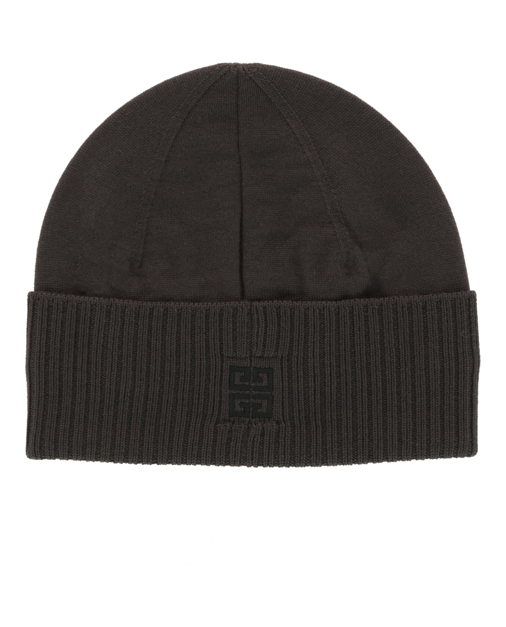 Givenchy Womens Ribbed Embroidered Logo Beanie