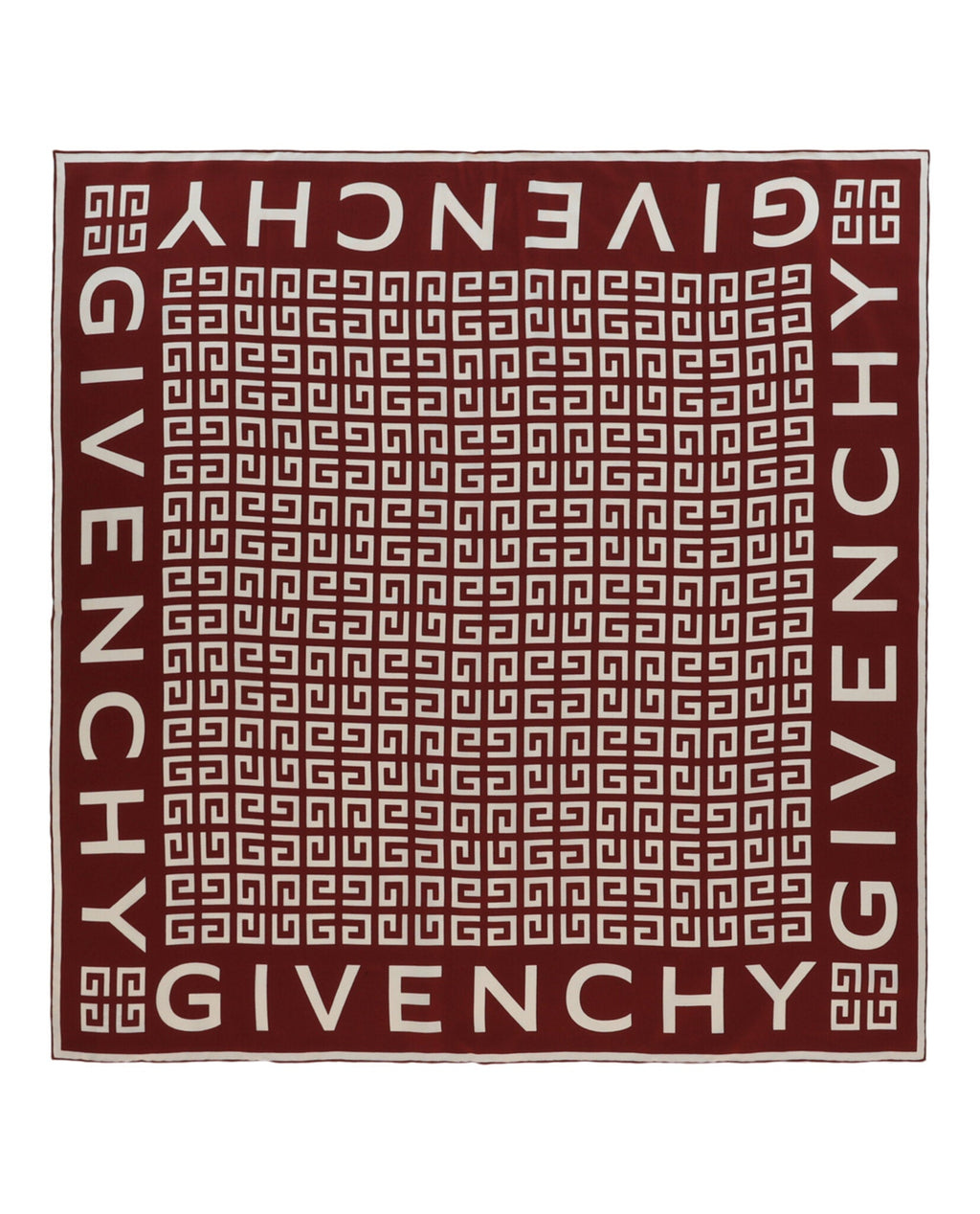 Givenchy Womens 4G Print Silk Scarf