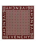 Givenchy Womens 4G Print Silk Scarf