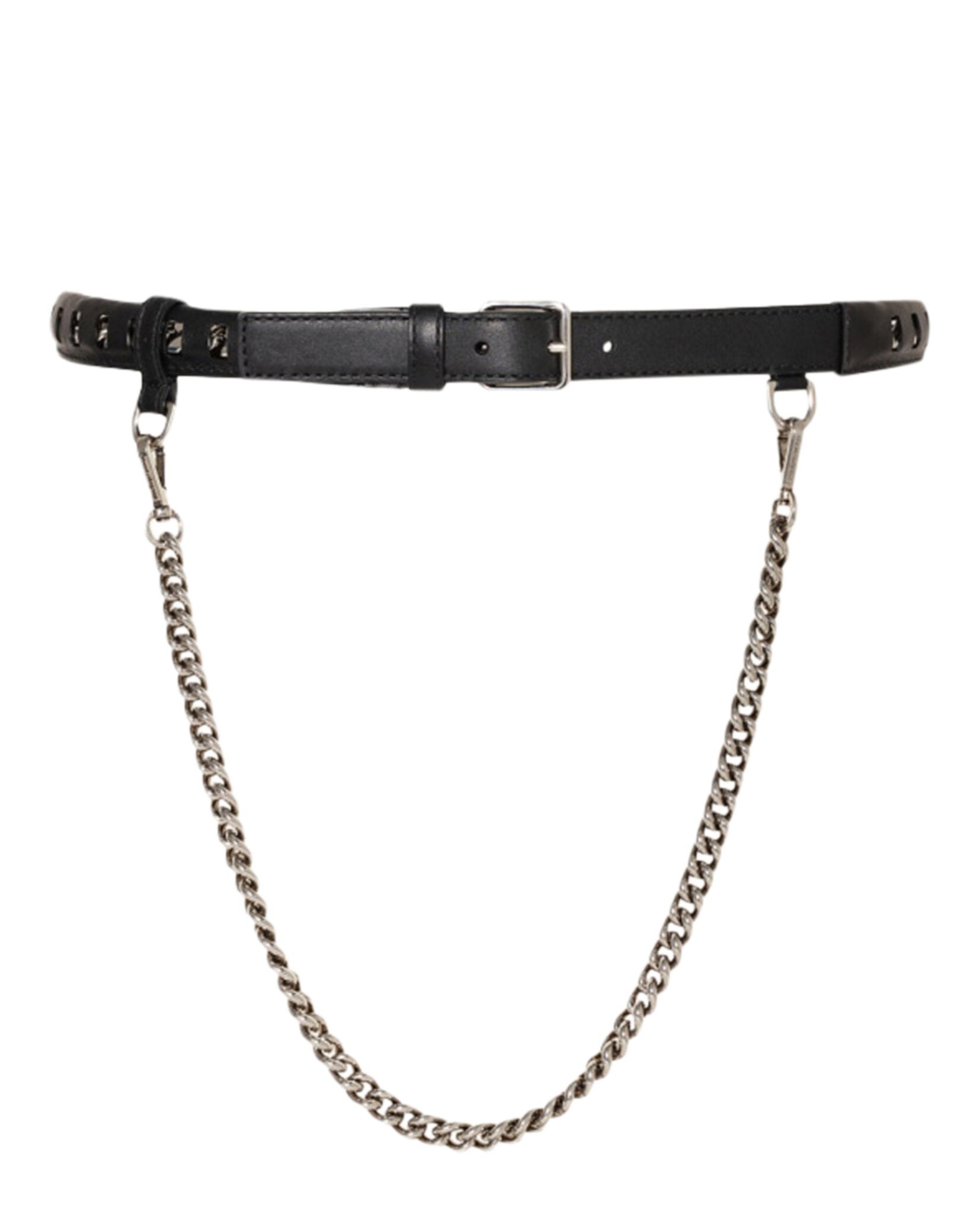 Alexander McQueen Womens Inserted Chain Belt