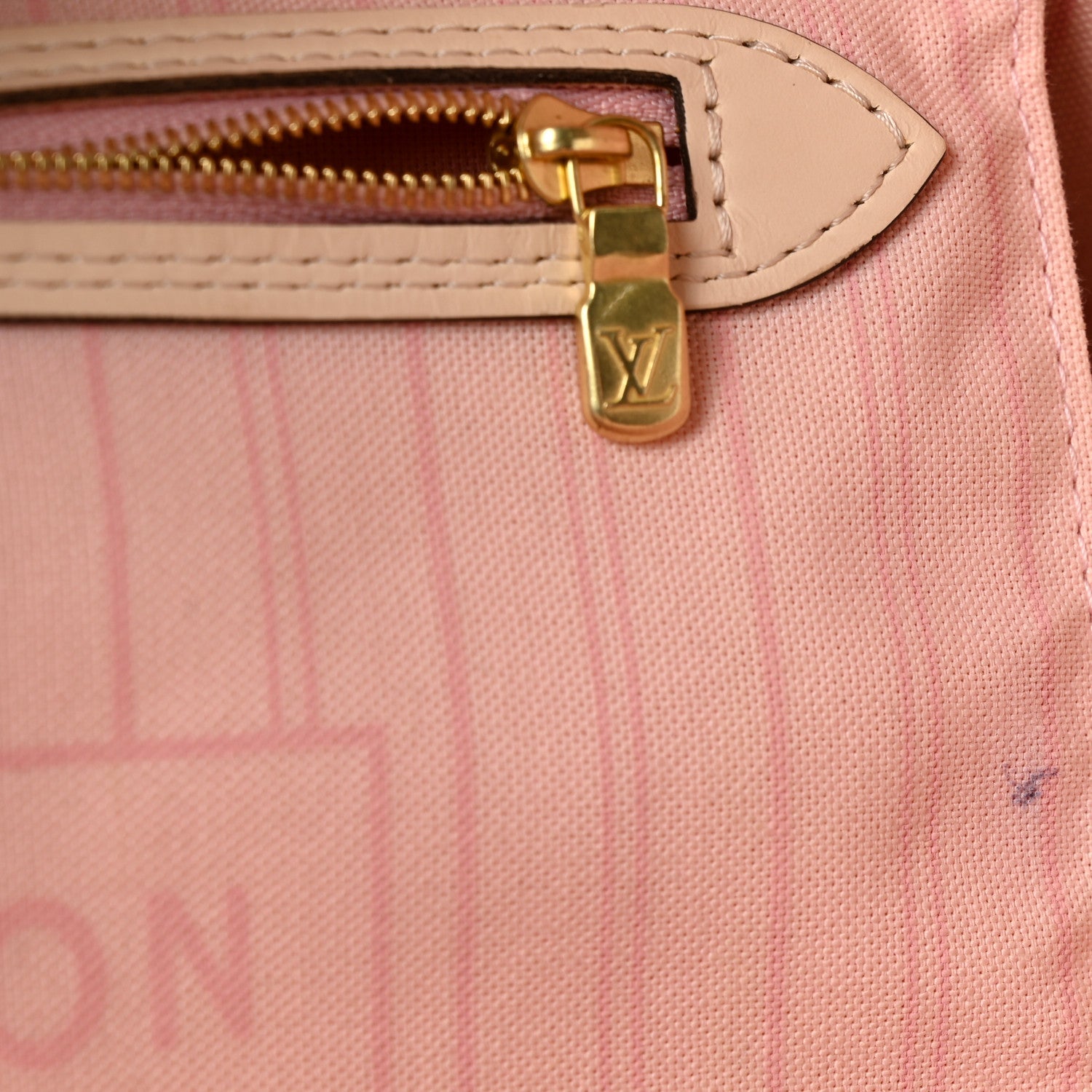 Damier Azur Braided Neverfull MM Pink