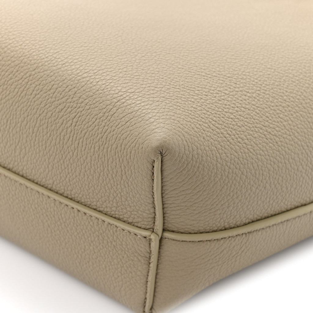 Grained Calfskin Triomphe Mini Cabas Anais Modern Taupe