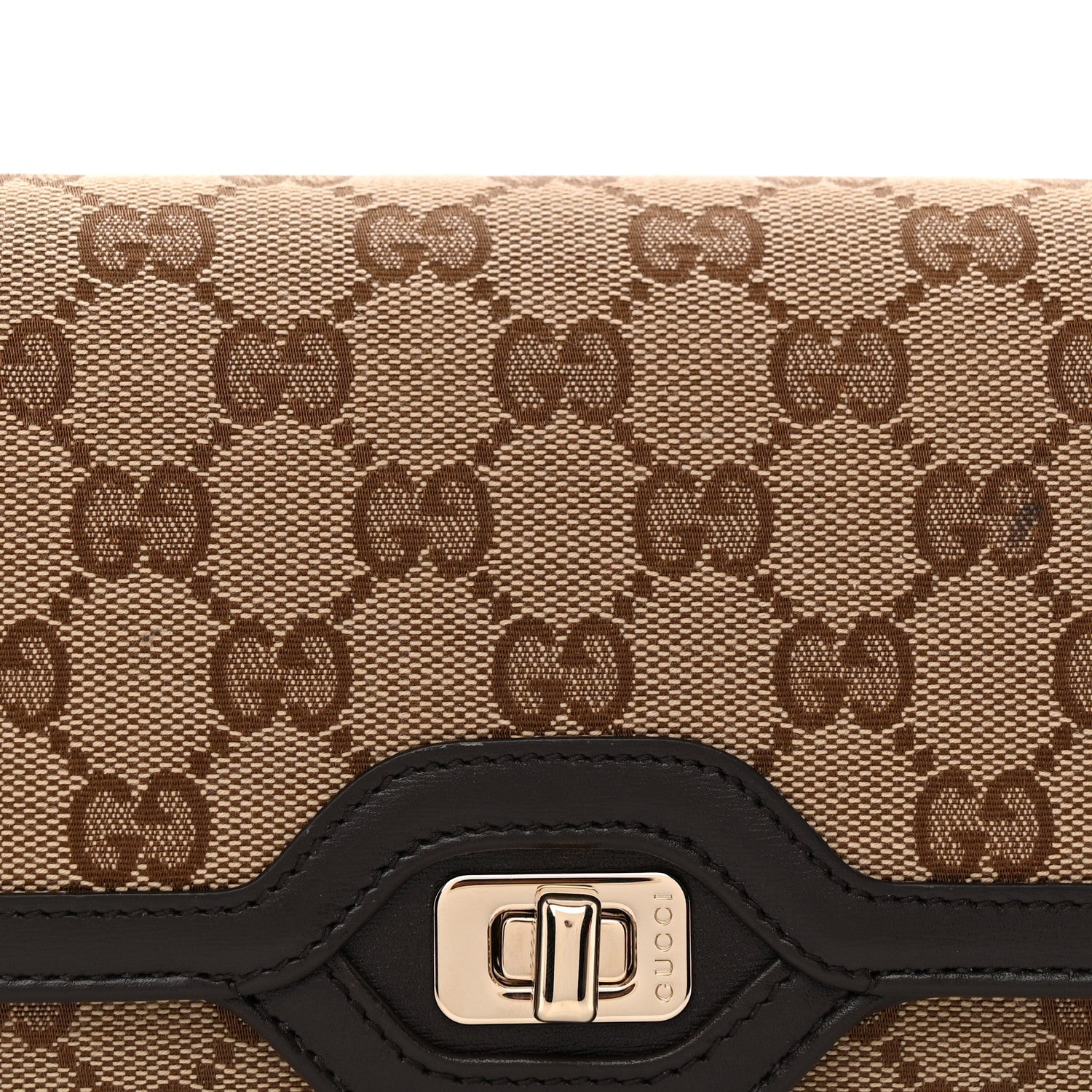 GG Monogram Small Luce Shoulder Bag Beige Ebony
