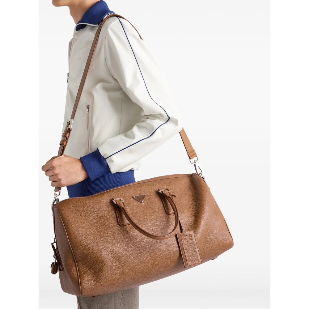 Prada Brown Luggage & Holdalls Men