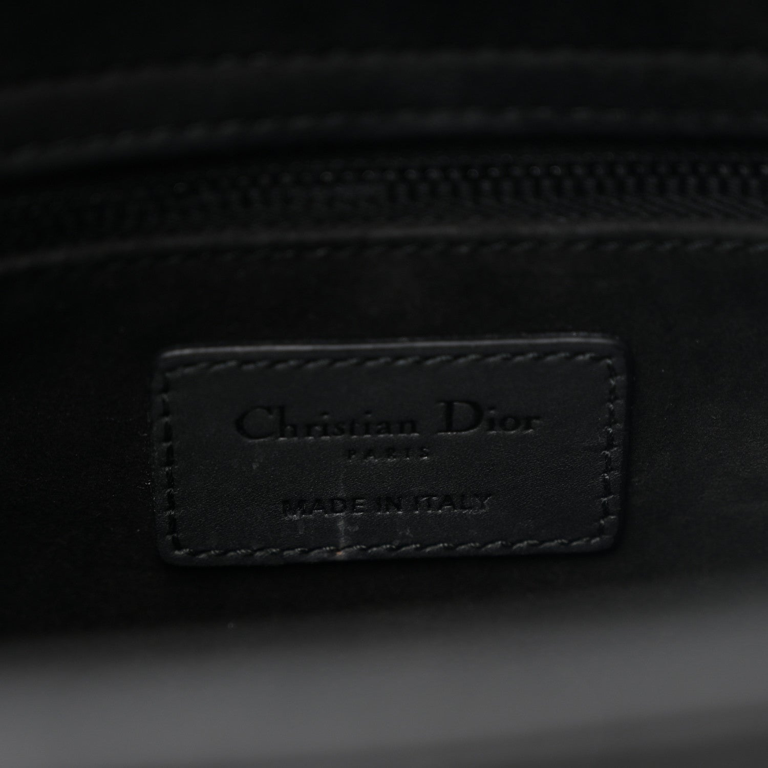 Ultra Matte Calfskin Cannage Medium Lady Dior Black