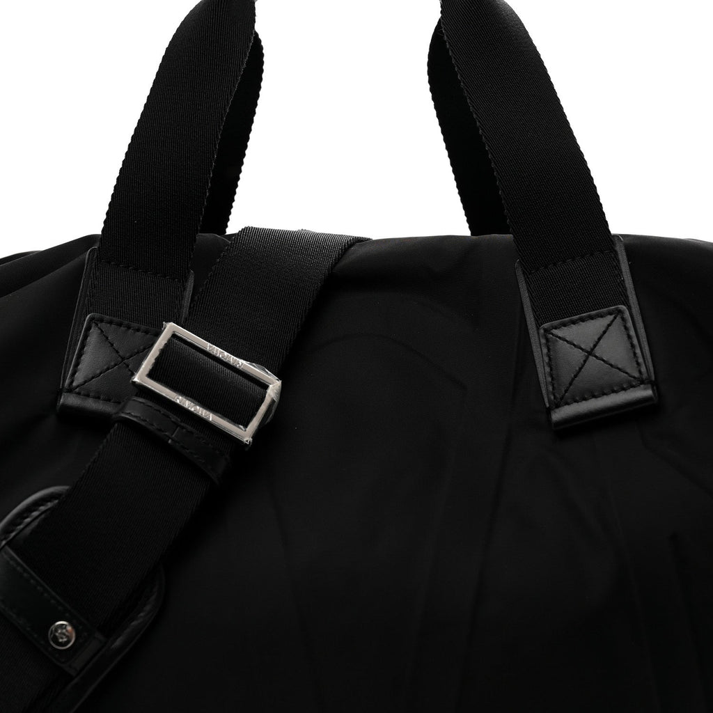 Nylon Signature Duffle  Black