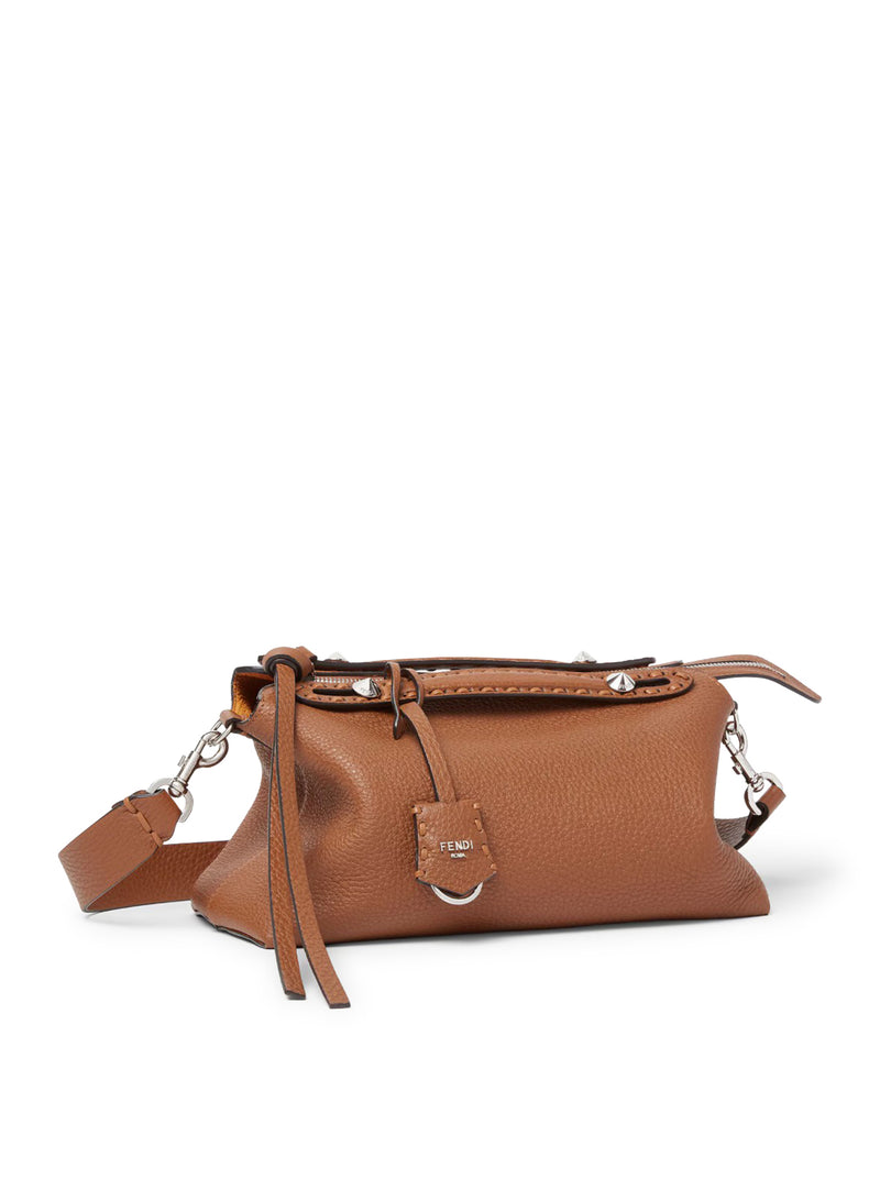 Fendi Women Caramel Leather Medium By The Way Reversible Handbag