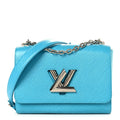 Epi Twist Shoulder Bag MM Turquoise