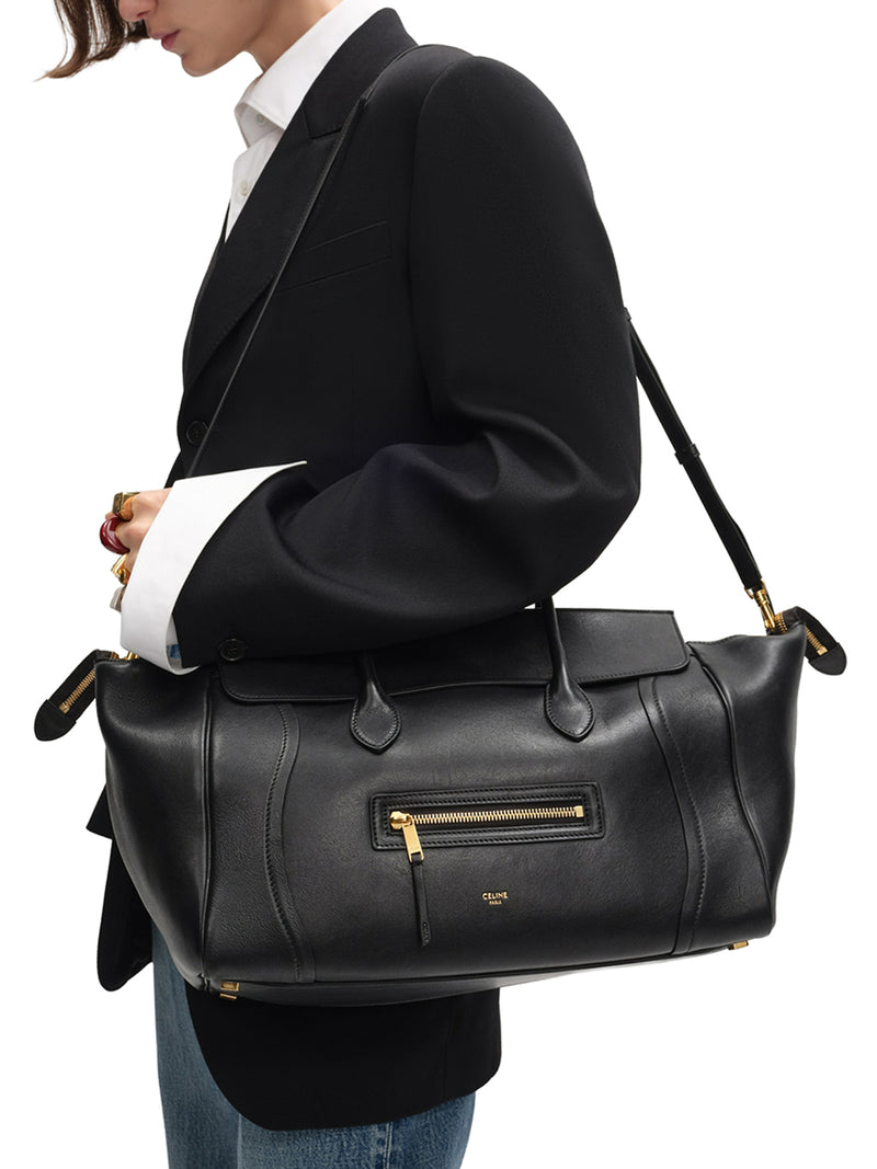 Celine Women Medium Luggage Bag In Soft Glossy Lambskin