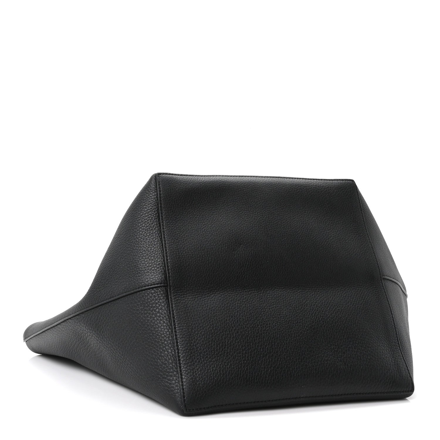 Grained Calfskin Park Tote Three Black